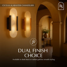 Carregar imagem no visualizador da galeria, Cecelia Alabaster Wall Lamp

