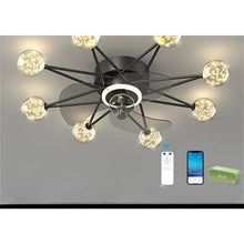 Cargar imagen en el visor de la galería, Ceiling Fan Light Modern Design for Living &amp; Dining Room
