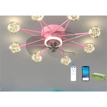 Cargar imagen en el visor de la galería, Ceiling Fan Light Modern Design for Living &amp; Dining Room

