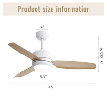 Carregar imagem no visualizador da galeria, Ceiling Fans with Light with Reversible DC Motor and Adjustable Speed
