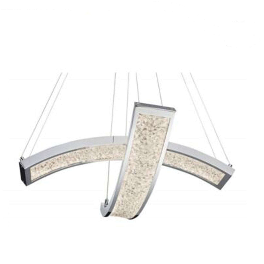 Pendant 2Lt LED by Elan 83494 in Chrome Finish