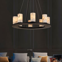 Load image into Gallery viewer, Centrum Round Alabaster Chandelier
