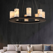 Load image into Gallery viewer, Centrum Round Alabaster Chandelier
