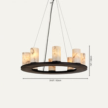 Load image into Gallery viewer, Centrum Round Alabaster Chandelier
