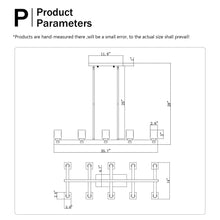 Cargar imagen en el visor de la galería, Chandelier Lights for Living Room with Modern Crystal Design &amp; 10-Light Fixture
