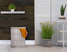 Cargar imagen en el visor de la galería, Classic Originals 1/4 in. x 5.1 in. Real Wood Easy Install Wall Panels - Charcoal (20 Sq. Ft.)
