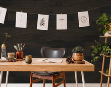 Cargar imagen en el visor de la galería, Classic Originals 1/4 in. x 5.1 in. Real Wood Easy Install Wall Panels - Charcoal (20 Sq. Ft.)
