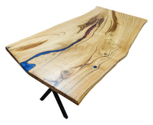 Load image into Gallery viewer, Chestnut Living edge Kitchen Dining Table Matte Lacquered Natural (W)38&quot; (L)75&quot; (H)29.5&quot;
