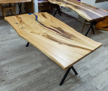 Load image into Gallery viewer, Chestnut Living edge Kitchen Dining Table Matte Lacquered Natural (W)38&quot; (L)75&quot; (H)29.5&quot;

