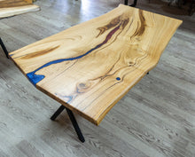 Load image into Gallery viewer, Chestnut Living edge Kitchen Dining Table Matte Lacquered Natural (W)38&quot; (L)75&quot; (H)29.5&quot;
