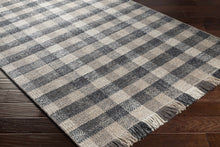 Cargar imagen en el visor de la galería, Chilliwack Gray Plaid Wool Rug
