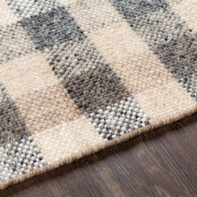 Cargar imagen en el visor de la galería, Chilliwack Gray Plaid Wool Rug
