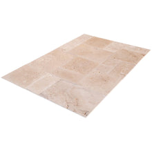 Cargar imagen en el visor de la galería, Classic Beige Light Travertine Tiles Antique Pattern Tumbled - Livfloors Collection
