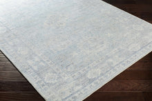 Carregar imagem no visualizador da galeria, Calderbank Sky Blue Wool-Blend Area Rug
