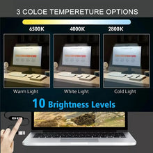 Cargar imagen en el visor de la galería, Clip-On Monitor Light Bar with USB Powered and 3 Color Modes
