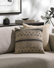 Load image into Gallery viewer, Calliope Monochrome Patterned Throw Pillow
