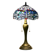 Cargar imagen en el visor de la galería, Colorful Dragonfly Tiffany Lamp Original
