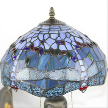 Cargar imagen en el visor de la galería, Colorful Dragonfly Tiffany Lamp Original
