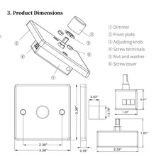 Cargar imagen en el visor de la galería, Compact Dimmer Switch for LED – Ideal for Yacht and RV Lighting
