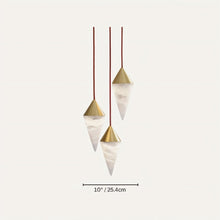 Carregar imagem no visualizador da galeria, Conus Alabaster Chandelier
