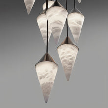 Carregar imagem no visualizador da galeria, Conus Alabaster Chandelier
