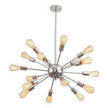 Cargar imagen en el visor de la galería, Cordell 18-Light Chrome Sputnik Sphere Chandelier
