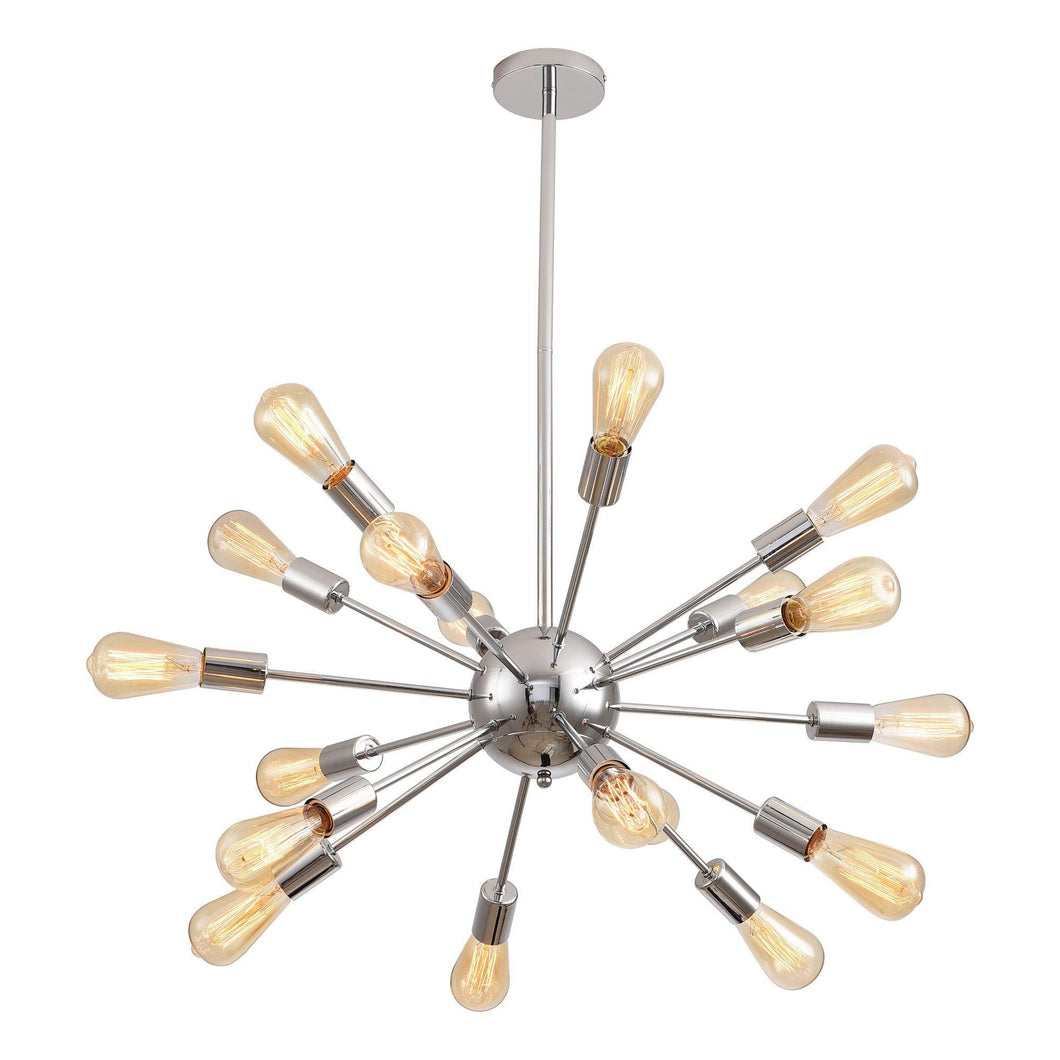 Cordell 18-Light Chrome Sputnik Sphere Chandelier