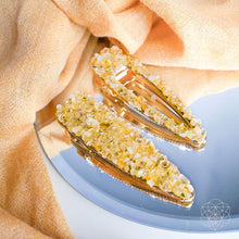 Load image into Gallery viewer, Crown of Prosperity - Citrine Hair Clips (2 pieces)
