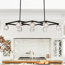 Load image into Gallery viewer, Crystal Chandelier for Dining Room with 8-Light for Modern Farmhouse Design
