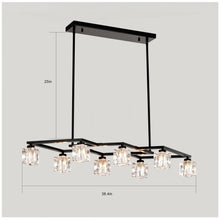 Load image into Gallery viewer, Crystal Chandelier for Dining Room with 8-Light for Modern Farmhouse Design
