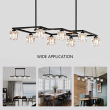 Load image into Gallery viewer, Crystal Chandelier for Dining Room with 8-Light for Modern Farmhouse Design
