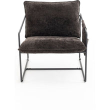 Load image into Gallery viewer, 2 Sets 1 Case, Upholstered hanging armchair with arm pocket metal frame, crushed foam cushions and skin-friendly braid for living room and bedroom. Dark Gray
