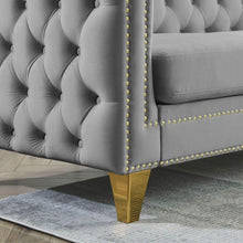 Cargar imagen en el visor de la galería, 3-seater + 2-seater Combination sofa.GREY VELVET
