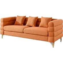 Cargar imagen en el visor de la galería, 3-seater + 2-seater Combination sofa.ORANGE teddy

