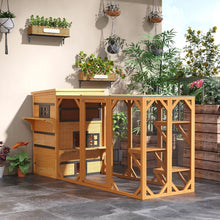 Carregar imagem no visualizador da galeria, 3-Story Cat House Feral Cat Shelter, Outdoor Kitten Condo with Raised Floor, Asphalt Roof, Escape Doors, Jumping Platforms, Yellow
