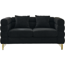 Carregar imagem no visualizador da galeria, 3-seater + 3-seater Combination sofa.BLACK teddy
