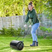 Load image into Gallery viewer, 20-Inch Push/Tow Behind Lawn Roller Filled with 16 Gal Water or Sand, Perfect for Flattening Sod in the Garden
