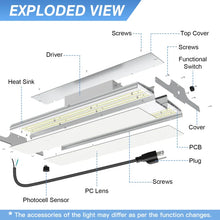 Load image into Gallery viewer, 1.8ft LED Linear High Bay Light 300W/240W/180W CCT Tunable 3000K/4000K/5000K 100-277VAC 45000LM - 150 lm/W
