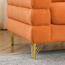 Cargar imagen en el visor de la galería, 3-seater + 2-seater Combination sofa.ORANGE teddy
