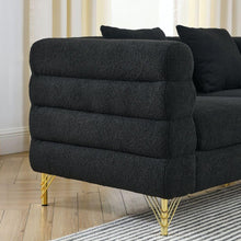 Carregar imagem no visualizador da galeria, 3-seater + 2-seater Combination sofa.BLACK teddy

