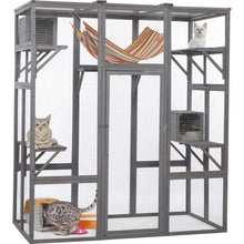 Carregar imagem no visualizador da galeria, Extra Large Cat Cage - Gray
