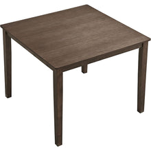 Carregar imagem no visualizador da galeria, (1 Table with 4 Chairs)Wooden Dining Table Set, Mid Century Modern Square Wooden Kitchen Table and Upholstered Dining Chairs for Dining Room, Kitchen, Saving Space,Brown

