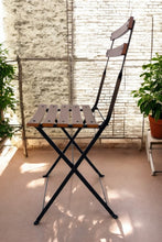 Load image into Gallery viewer, DemarForge Folding Chair 5508 - Stackable - European Chestnut Wood Clear Coated Slats (Set of 2)
