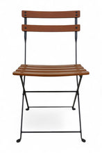 Load image into Gallery viewer, DemarForge Folding Chair 5508 - Stackable - European Chestnut Wood Clear Coated Slats (Set of 2)
