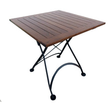 Load image into Gallery viewer, DemarForge Folding Square Table 4114 - Stackable - European Chestnut Wood Clear Coated

