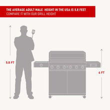 Load image into Gallery viewer, Denali 605 | Stainless Smart Tech Natural/Propane Gas Grill
