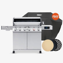 Load image into Gallery viewer, Denali 605Pro | Stainless Smart Propane Gas Grill
