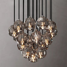 Load image into Gallery viewer, 19 Lights - Boule De Cristal Round Clustre LED Cut Smoke Crystal Ceiling Chandelier
