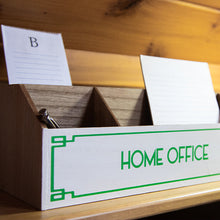 Load image into Gallery viewer, Green &amp; White Desktop Organizer, Choose Your Style
