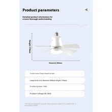 Load image into Gallery viewer, Dimmable Remote Control Ceiling Fan Light for Home &amp; Dormitory
